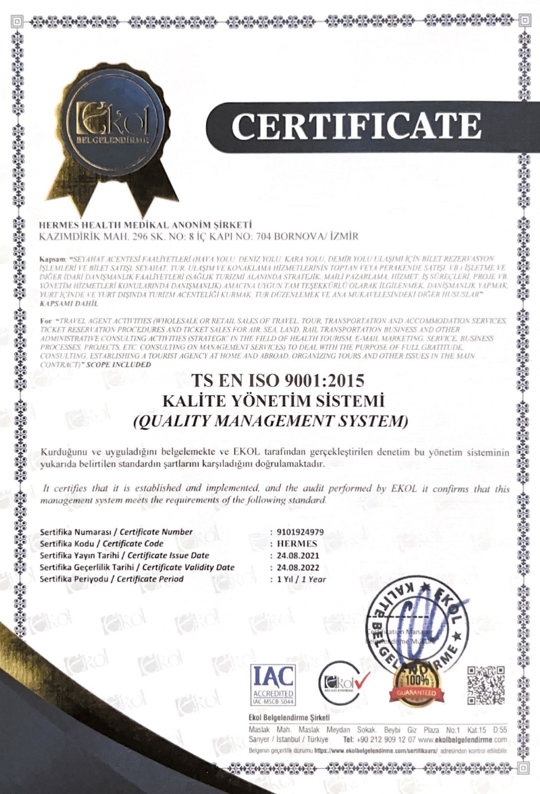 CERTIFICATE-3 CERTIFICATE-3